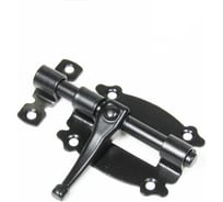 Шпингалет задвижка накладная Крепстор ЗН-60, черный матовый, 1 шт. 4665317040680