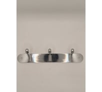 Крючок настенный Крепстор №309-3 на планке, хром, 1 шт. 4665317000004