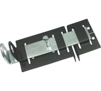 Задвижка дверная Крепстор с проушиной ЗД-04, 150 мм, черный полимер, 1 шт. 4665317040390