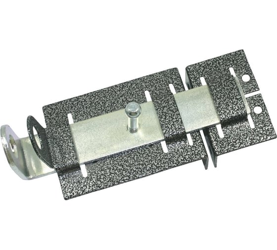 Задвижка дверная Крепстор с проушиной ЗД-04, 150 мм, серебро, 1 шт. 4665317040383 1