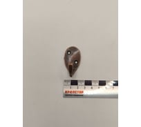 Крючок настенный Крепстор №55 овальный одинарный, медь, Пакет 4 шт. 4665317041892