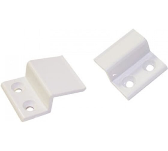 Крепление для москитной сетки Крепстор Z-образное, белый металл, комлект 4 шт., 4 комплекта 4665317041489