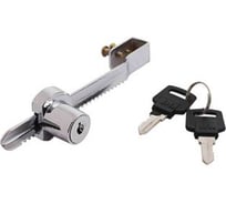 Замок для витрины реечный Крепстор №318 широкий, Пакет 2 шт. 4665317041151