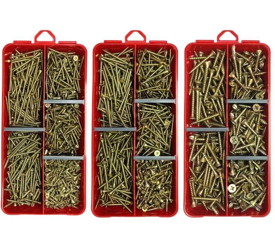 Набор органайзеров 23 БОЛТА 3 в 1 саморезы ЖЦ КОМПЛЕКТ 2 1000031/1000032/1000034 1