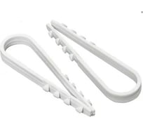 Дюбель-хомут Инсвартех ДХ 11-18 белый круглый, комплект 200 шт. (2 уп.х100 шт.) IST0453