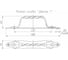 Ручка-скоба NOEZ Декор 1 РС80-SL бронза металлик 15863 2