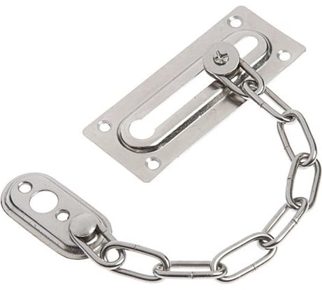 Дверная цепочка TUNDRA Krep цвет хром, 1 шт. 4929466