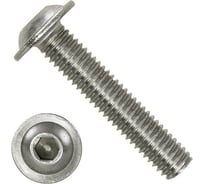 Винт ЦКИ ISO 7380-2, М5x12, с фланцем, A2, 500 шт. 71206