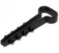 Дюбель-хомут Инсвартех ДХП 12-6 черный прямоугольный, комплект 200 шт. (2 уп. х 100 шт.) IST0528