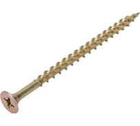 Саморез ООО "Клинский Метизный Завод" крупный-редкий шаг 4, 2*70, желтый цинк, 150 штук СКР004270Ж-150