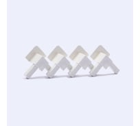 Уголок пластиковый для внутренней вставной москитной сетки KOMFORT москитные системы VSN белый комплект 500 шт УПVSN100