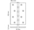 Петля стальная MORELLI (Морелли) MSN 100X70X2.5-4BB W, с подшип. универсальная 1шт., цвет - белый 9015126 2