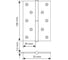 Петля стальная MORELLI (Морелли) MSND 100X70X2.5 W L, с подшипником, левая, цвет - белый 9015141 2