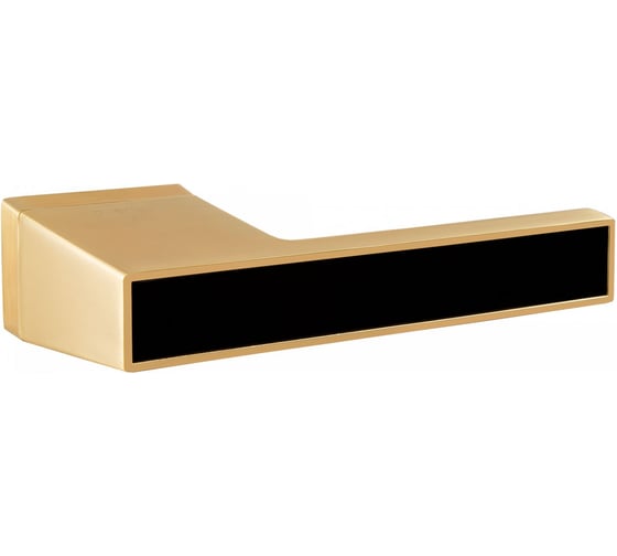 Ручка дверная Puerto Букатини, золото матовое сатинированное/черный INAL 559-01 SSG/B 1