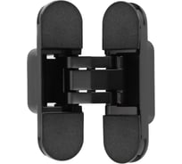 Петля дверная Puerto скрытой установки 110х30мм, соосная, универсальная, с 3D-регулировкой, черный матовый B2B CDH-3D 110x30 MBL (2шт)