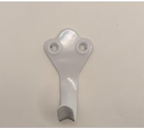 Крючок настенный Крепстор №2 двойной, полимерный белый, Пакет 10 шт. 4665317041830