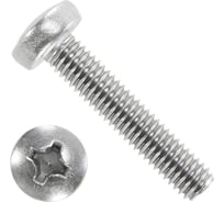 Винт с полукруглой головкой Море-Метизов шлиц крест DIN 7985 А2,M5X50 мм,200 шт VINT7985A2M5X50200М