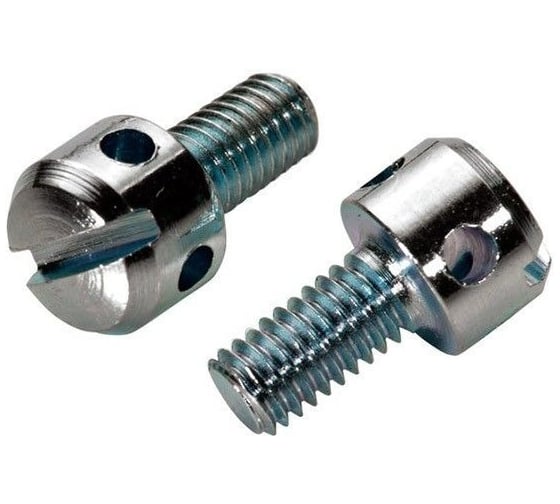 Винт с цилиндрической головкой Море-Метизов с отвертиями (пломбировочный), прямой шлиц DIN 404 А1,M3X8 мм,100 шт VINT404A1M3X8100М 1