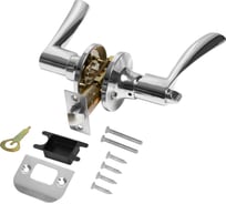 Ручка защелка PUNTO DK610/BL CP-BK фиксатор, хром 49533