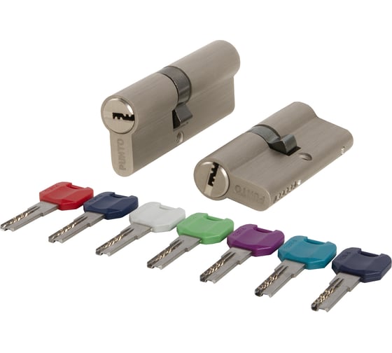 Цилиндровый механизм PUNTO MaxPro7000Key100mm45+10+45 SN никель, 7 ключей 57599