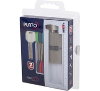 Цилиндровый механизм PUNTO MaxPro7002Knob100mm50+10+40 SN никель, 7 ключей с вертушкой 57555