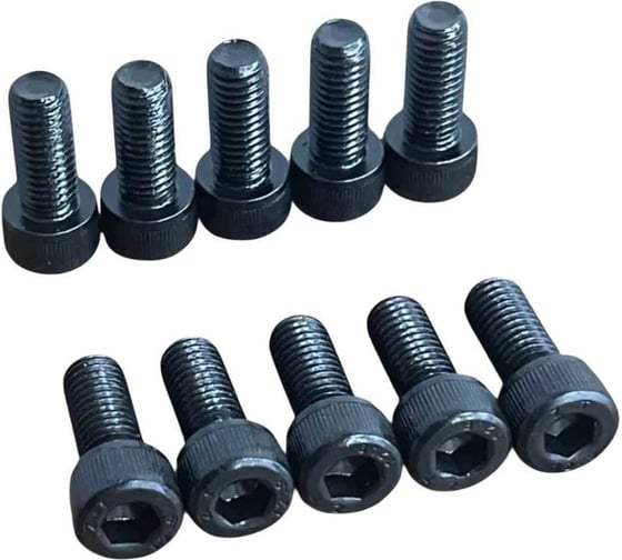 Винт 23 Болта М6х45 мм к.п.12.9 черный DIN912 в органайзере, 60 шт. 2729орг-ф60