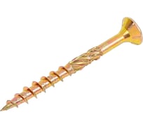 Саморезы конструкционные КРЕП-КОМП потай Torx, желтый цинк  3.0х 40 мм ПРОФИ HIMTEX (500 шт) 03040Fh