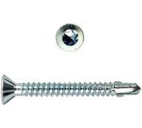 Саморезы конструкционные КРЕП-КОМП потай Torx, цинк с нарез. ушками на наконечнике 4.8х70,К (200 шт) спу4870к