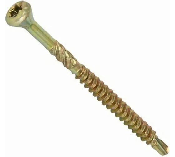 Саморезы для паркета и массивной доски КРЕП-КОМП со сверлом 3,2х50 мм (500 шт) Желтый цинк спп3250к 1