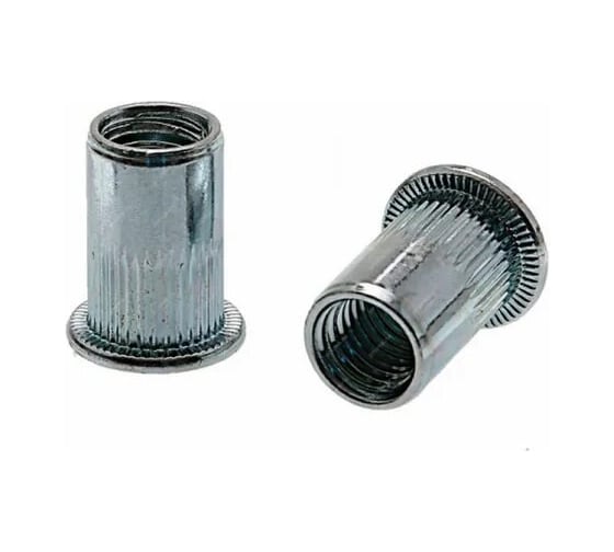 Заклепка резьбовая КРЕП-КОМП М6 L15,5 цилиндрический бортик, нерж. сталь (500шт) зрцн6-500 1