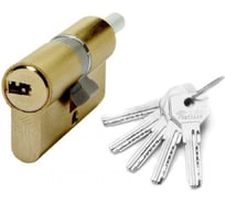 Цилиндр CISA серии ASIX ключ-вертушка 100мм (50х50) латунь 1.0E302.23.0.0000.C5