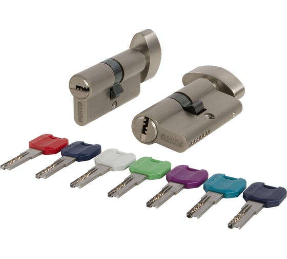Цилиндровый механизм PUNTO MaxPro7002Knob70mm(30+10+30) SN никель 7key с вертушкой 57587