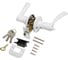 Ручка защелка PUNTO DK610/BL WH-ET (кл./фик.) белый 49555 1