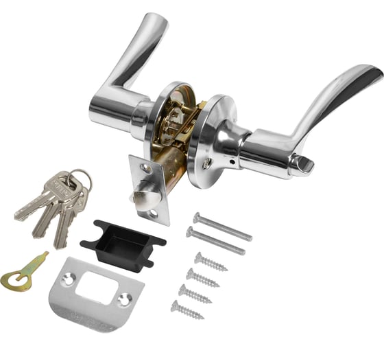 Ручка защелка PUNTO DK610/BL CP-ET (кл./фик.) хром 49545 1