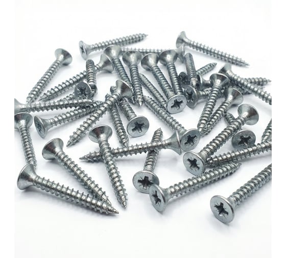 Саморез универсальный ООО "Клинский метизный завод" 5x50, белый цинк, 150 штук СУ00540Б-150 1