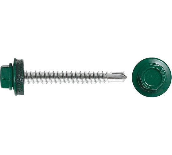 Саморез кровельный SWFS Премиум RAL-6005 ZP 5,5х19 (200шт) тов-213144 1