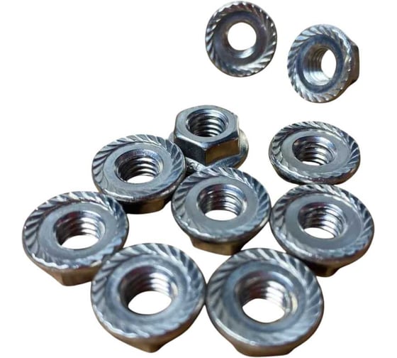 Гайки с фланцем 23 БОЛТА ОЦ М6 (600 шт) и М8 (300 шт) DIN 6923 в контейнерах А1А000060030007/А1А000080030507конт 1