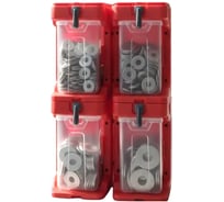 Увеличенные шайбы 23 Болта нерж М5,6,8,10 (730шт) + система хранения(4) 70004/BR394610026ф4