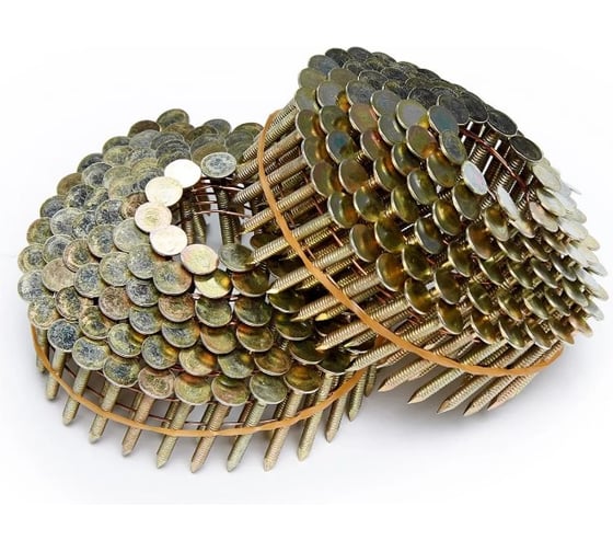 Кровельные гвозди барабанные PAULT 3.1x38 мм оцинк. 3600 шт. PLT3138RGC 1