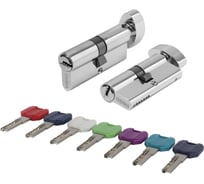 Цилиндровый механизм PUNTO MaxPro7002Knob60mm(25+10+25) CP хром 7key с вертушкой 61161