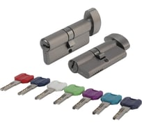 Цилиндровый механизм PUNTO MaxPro7002Knob60mm(25+10+25) GR графит 7key с вертушкой 61159