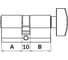 Цилиндровый механизм PUNTO MaxPro7002Knob52mm(21+10+21) SSG сатин.золото 7key с вертушкой 61865 2