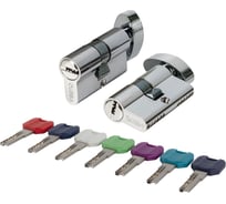 Цилиндровый механизм PUNTO MaxPro7002Knob70mm(30+10+30) SSC сатин.хром 7key с вертушкой 61175