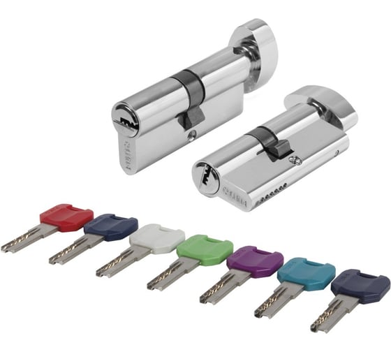 Цилиндровый механизм PUNTO MaxPro7002Knob70mm(30+10+30) CP хром 7key с вертушкой 61171 1