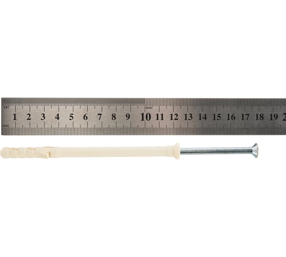 Дюбель-гвоздь с потайным бортиком 50 шт. (8x120 мм) Зубр 4-301375-08-120