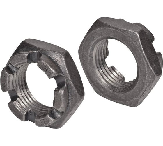 Корончатая гайка ЦКИ Глобал DIN937 М20х1.5 низкая 17H Б/П, SW 30 2 шт. 1250207