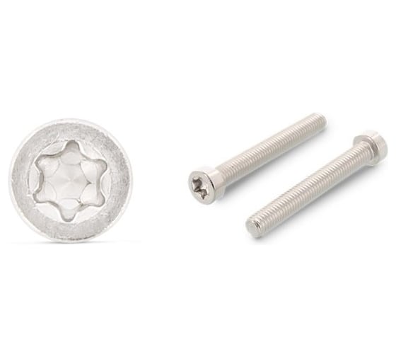 Винт ЦКИ Глобал ISO 14580, М2.5x12, A2, TX8, 1000 шт. 70920 1