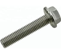 Болт с фланцем ЦКИ Глобал DIN 6921, М5x10, рифленый, A2, 200 шт. 69245