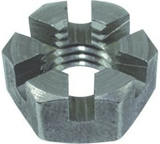 Гайка ЦКИ Глобал корончатая, DIN937 М 6 прорезная, низкая, A2 SW 10 20 шт. 45268