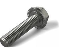 Болт с фланцем ЦКИ Глобал DIN6921, М10x30 мм, рифленый, 8.8, Ц, 10 шт. 36984